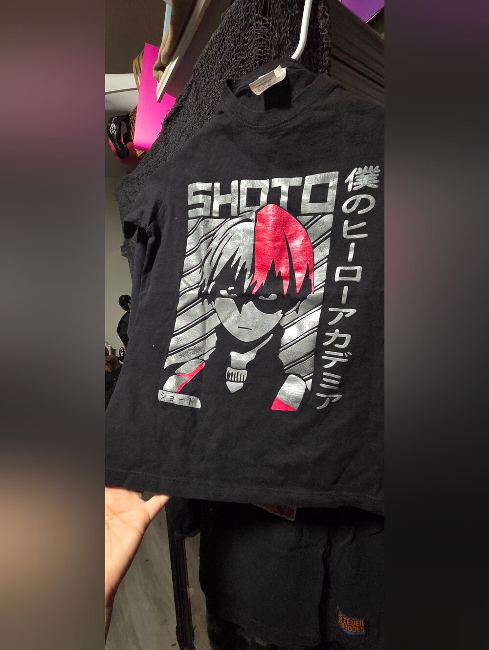 Vintage Shoto Todoroki Y2K My Hero Academia Anime T Shirt Rare